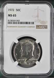 1972 50C Kennedy Half Dollar NGC MS65 8158269-043 - Picture 1 of 2