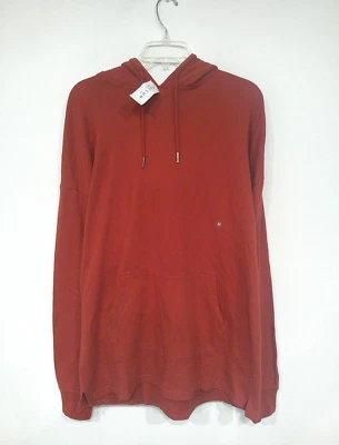 NUEVA Sudadera con Capucha PacSun Para Hombre French Terry Talla Mediana Gran Tamaño Naranja Óxido Ligera Foto 1 de 4