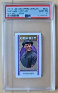 🔥2019 Upper Deck Goodwin Champions #G23 Michael Jordan Goudey-Mini PSA 10 Pop 2 - Picture 1 of 3