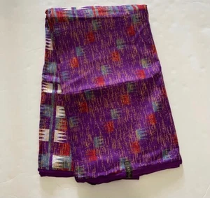 Tela de algodón con estampado africano Ankara multicolor con estampado de chevron - por yarda - Imagen 1 de 2