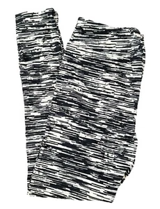 TC Lularoe Leggings gestreift Stein Granit schwarz weiß Gr. 12-18 NEU 282664 - Bild 1 von 4