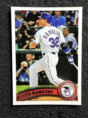 JOSH HAMILTON #29 2011 Topps Baseball Texas Rangers - Image 1 of 3
