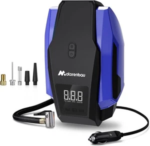 Druckluftkompressoren 150 PSI, 12V Reifenfüller mit LED-Licht Autoreifenpumpe - Bild 1 von 6