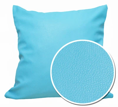 Pb315a Light Blue Faux Leather Skin PU Cushion Cover/Pillow Case *Custom Size* - Image 1 of 4