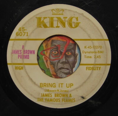 HEAR James Brown 45 Bring It Up / Nobody Knows funk R&B soul white gold promo Foto 1 de 2