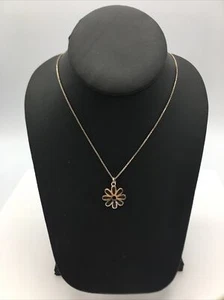 Impresionante collar colgante de flores de plata de ley 925 #B625 - Imagen 1 de 11