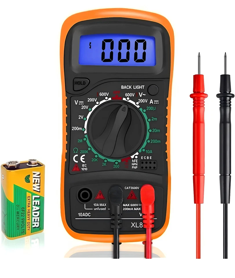 Professional Digital Multimeter Voltmeter Ohmmeter Ammeter Multi Tester Meter. - Image 1 of 1