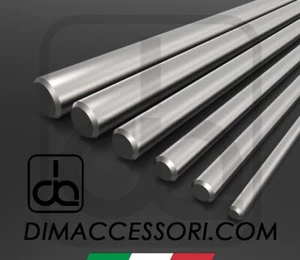 BARRA TONDA ACCIAIO INOX 316 - QUALITÀ - TONDINO TRAFILATO Ø 3 4 5 6 8 10 12 - Photo 1/3