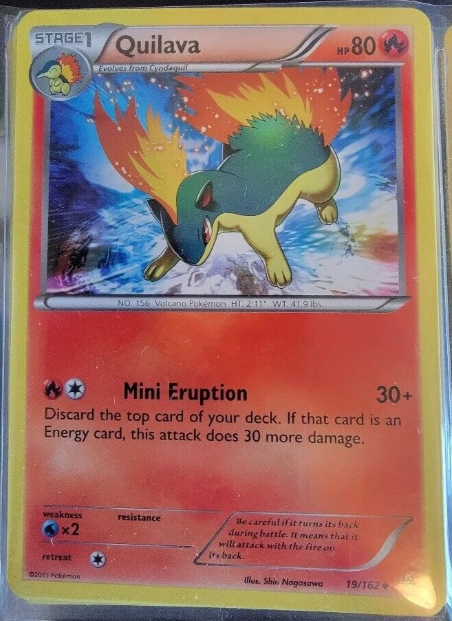 Quilava # 19/162 XY: Breakthrough Set Pokemon Trading Cards TCG Game NM/MINT - Image 1 of 1