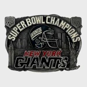 De colección 1991 Siskiyou New York Giants NFL Super Bowl XXV Campeones Hebilla de Cinturón de Metal - Imagen 1 de 4