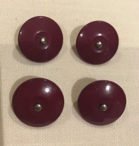 6 x Deep Maroon Vintage Upholstery Buttons 20mm NEW (jp12) FREE POST - Picture 1 of 2