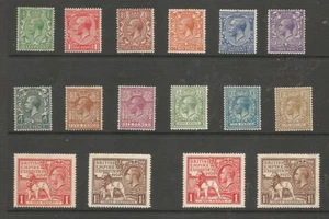 GB KING George V 1924-6 set of 12 + 1924 & 1925 Wemlley Pairs fresh mint - Picture 1 of 2