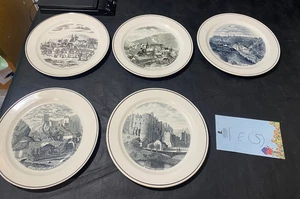 Viceroy & Boch Septfontaines Luxembourg 9" plate lot E - (5) landscape plates - Picture 1 of 14