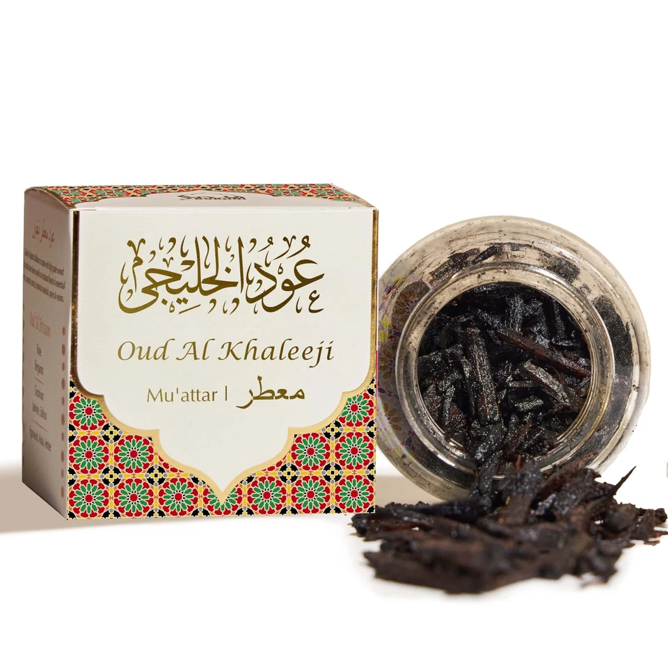 Oud Al Khaleeji Muattar Bakhoor, Arabic Incense with Deep Oud Blend, 40g Jar - Image 1 of 4
