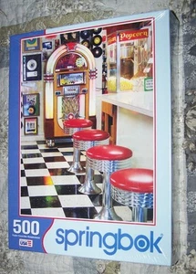 Springbock 500 Teile The Malt Shop Puzzle Jukebox Diner USA NEU versiegelt - Bild 1 von 5