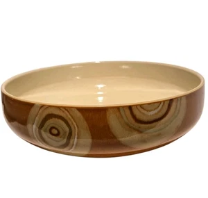 Denby Fire Chilli Pasta Serving Bowl Orange Swirl 9 1/2" - Picture 1 of 10