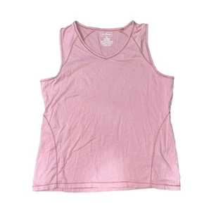 LL Bean Shirt Women Medium Tank Top Pink Basic Athletic Sleeveless Cotton - Picture 1 of 6