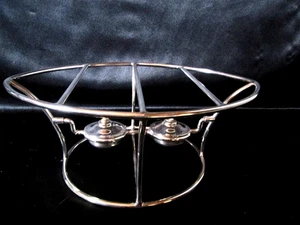 CHAUFFE PLAT double réversible plaqué argent Rechaud Alcool Table flat heater - Picture 1 of 7