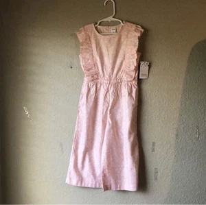 New Harper Canyon Romper Girls Light Pink Floral Sleeveless Romper Pants Girls 4 - Picture 1 of 11
