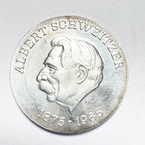 10 marcos RDA 1975 Schweitzer plata - Imagen 1 de 2