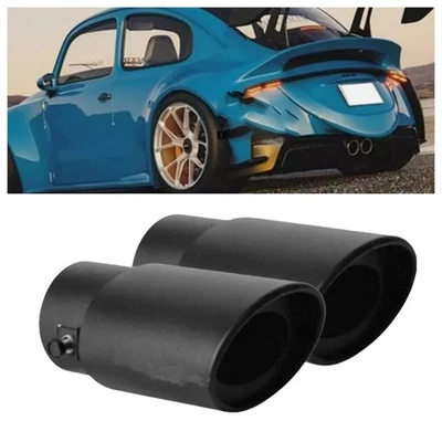2X For Volkswagen Beetle Car Exhaust Pipe Tip Rear Throat Muffler Tailpipe - Image 1 of 4