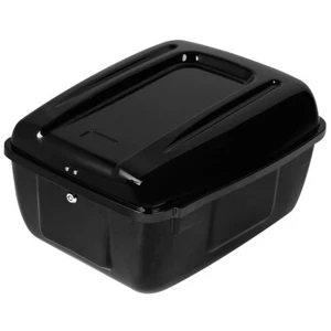 Gloss Black Police Trunk Fit For Harley Tour Pak Pack Electra Street Road Glide - Picture 1 of 12