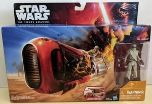 STAR WARS THE FORCE AWAKENS - REY'S SPEEDER JAKKU w/ REY FIGURE - DISNEY HASBRO - Picture 1 of 6