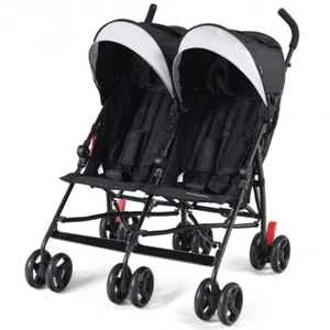 Twin Baby Double Stroller Foldable Kids Ultralight Umbrella Stroller Pushchair - Picture 1 of 6