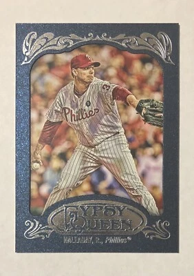 Roy Halladay 2012 Topps Gypsy Queen Blue Paper Frame Card #10   -   300/599 - Image 1 of 2