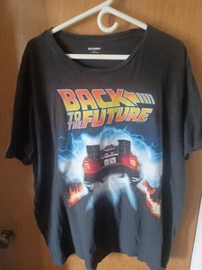 Back to the Future Movie T- Shirt, DeLorean Out a Time Shirt, Size 2XL - Picture 1 of 4