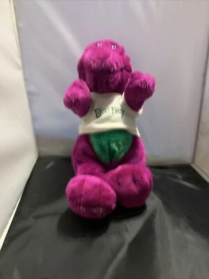 Camiseta de peluche de peluche vintage 1992 Lyons 12" Barney el dinosaurio púrpura Foto 1 de 4