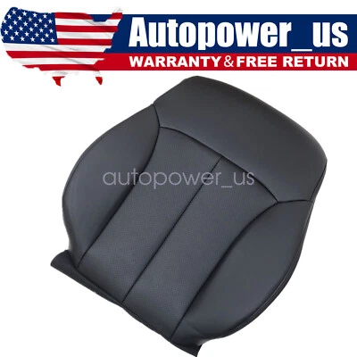 Cubierta de asiento de cuero negra perforada con respaldo del conductor para Subaru Outback 2010-2014 Foto 1 de 4