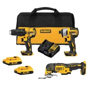 DeWALT DCK379D2 20V MAX Brushless Cordless Lithium Ion 3 Tool Combo Kit (7 Piece - Picture 1 of 4