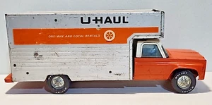 Vintage NYLINT Maxi Mover U-Haul Toy Truck Pressed Steel Roll Up Back Door - Picture 1 of 17