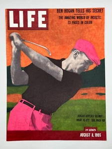 132 Life Magazine Ben Hogan Posterizzazione Colorata a Mano 10,5 x 14" Golf Golf - Foto 1 di 1