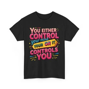 Motivational T-shirt, Inspirational quote gift, Positive mindset top - Picture 1 of 15