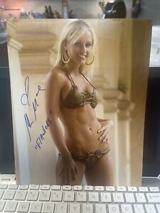 MICHELLE McCOOL SIGNED AUTOGRAPH WWE RAW SMACKDOWN NXT 8x10 PHOTO BAS SEXY