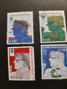 Greece stamps 2002 Athens 2004 the Olympic winners full set USED - Picture 1 of 3