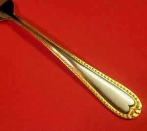 UNF753 Stainless Steel Silver China Gold Beaded Accent Heart YC Unknown MFg - Picture 1 of 19