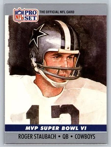 1990 Pro Set #6 Roger Staubach Super Bowl MVP Collectibles Dallas Cowboys - Picture 1 of 2