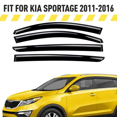 Protectores de lluvia viseras de ventilación para Kia Sportage 2011-2016 Foto 1 de 4