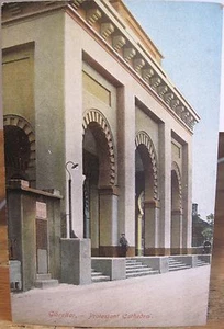 Postal del Reino Unido Roca de Gibraltar Catedral protestante Tánger Editorial Sajonia 1910 - Imagen 1 de 2