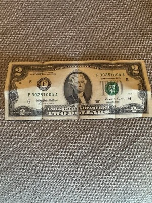 2 Dollar Bill Series F 1995 - Image 1 of 2