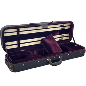 D'Luca Oblong Violin Case Burgandy 4/4 - Picture 1 of 6