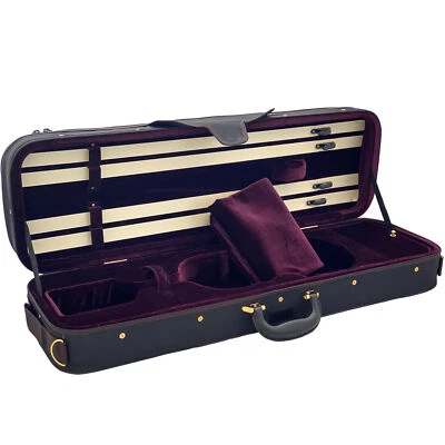D'Luca Oblong Violin Case Burgandy 4/4 - Image 1 of 4