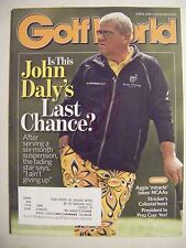 JOHN DALY signed 2009 GOLF WORLD magazine Autographed AUTO sports illustrated