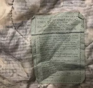 ACU Wet Weather Poncho Liner - NSN # 8405-01-547-2559 - Picture 1 of 3