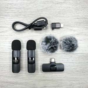 Micrófono Lavalier Inalámbrico Audio Video Grabación Mini Micrófono Para Android/iPhone - Imagen 1 de 8