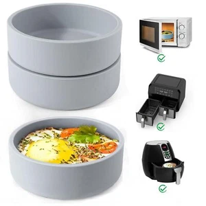 Air Fryer Egg Mold 4 inch ,Silicone Air Fryer Egg Pan,Reusable Air Fryer, 3-Pack - Picture 1 of 7