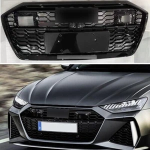 For Audi A6 S6 2019-2020 RS6 Style Grille Upper Honeycomb Radiator Grill W/ ACC - Bild 1 von 6